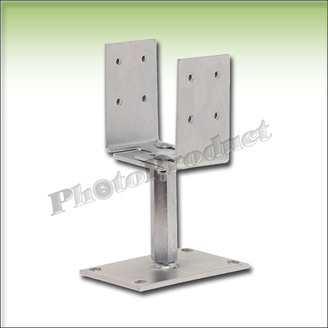 PATKA SE ŠROUBOVACÍ DESKOU 110x110 zinek bílý 60x60