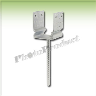 PATKA S PROLISEM KOLÍK 16x250 zinek žárový 120x120x4