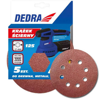 Kotouč brusný smirkový 125 mm, 150 gr, suchý zip, sada 5 kus