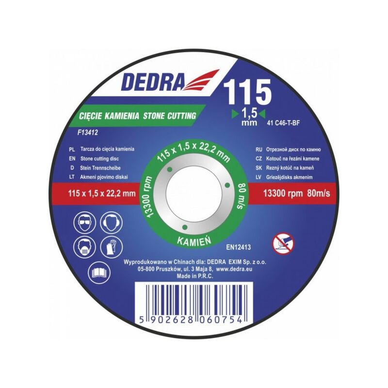 Kotouč na řezání kamene 125x3,0x22,2