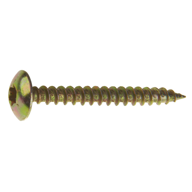 VRUT UNIVERZÁLNÍ PŮLKULATÁ HLAVA široká 6x45 torx zinek žlutý