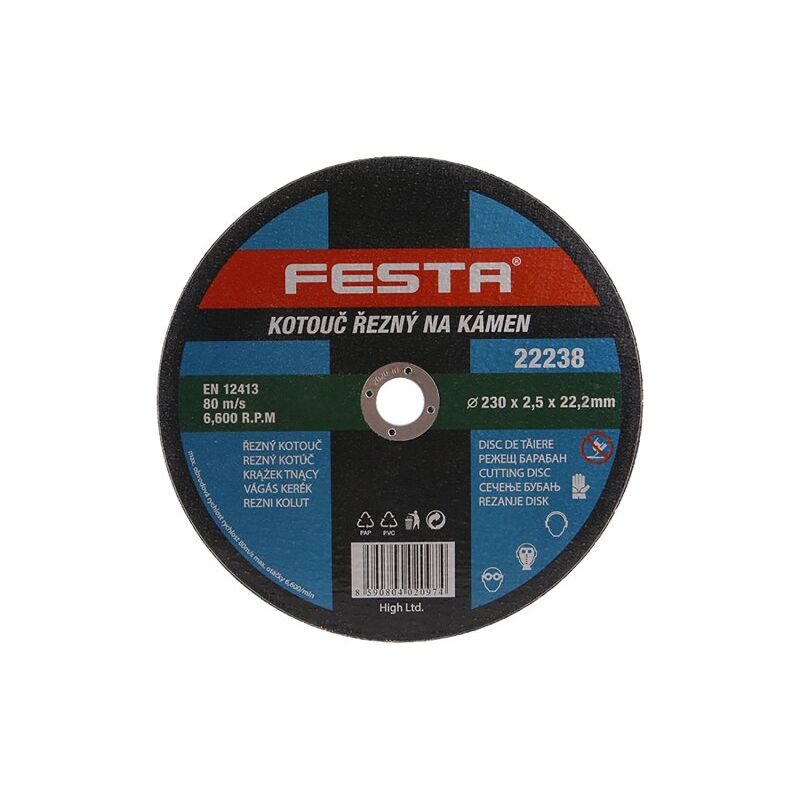 Kotouč řezný FESTA na kov 115x1x22.2mm plechový box 10ks