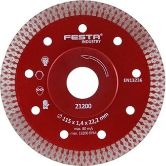 91133 Kotouč diamantový FESTA INDUSTRY 115x1.4x22.2mm